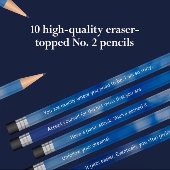Disappointing Affirmations Pencils - NWT - Picture 4 of 4